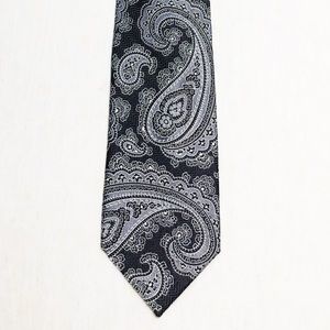 Jos. A Bank |  Black & Grey Paisley Silk Tie
